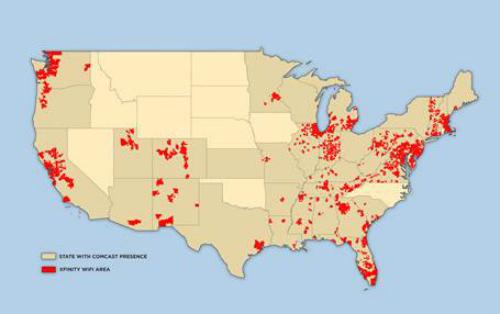 Comcast is looking to blanket the US with WiFi coverage by deploying hotspots in 19 of the nation's largest metro areas.