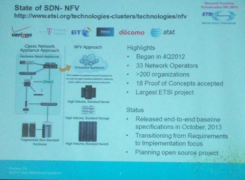 Cohn says the ETSI NFV open-source project will be a 'landmark group.'