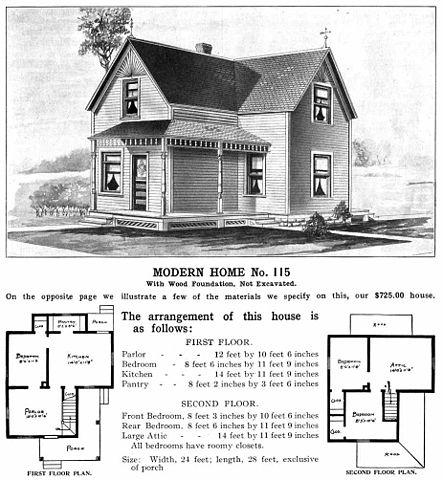 By the early 20th century, Sears was offering houses through its catalogue.(Source: Wikipedia)