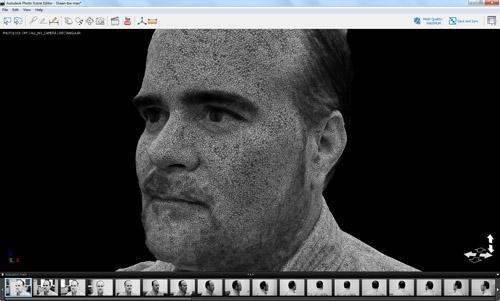 A 3D model of Autodesk Labs' Shaan Hurley.  Source: Autodesk