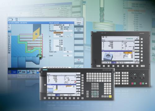 The Sinumerik operator interface offers animation, 3D, and intuitive programming tools.
