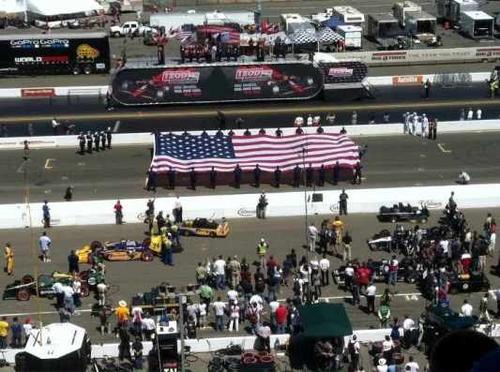 Pre-race festivities at Infineon Raceway.  (Photo courtesy Mouser Electronics)