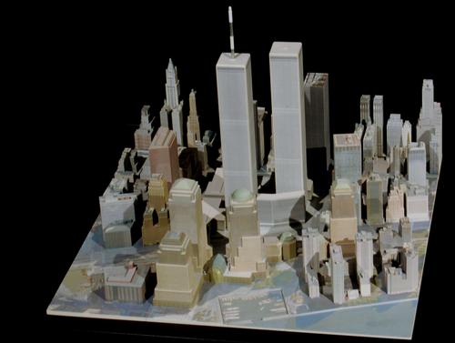 David Muson's detailed three-part model 'WTC Triptych,' created with ZCorp's ZPrinter, is now on display  at the New York City Fire Museum.