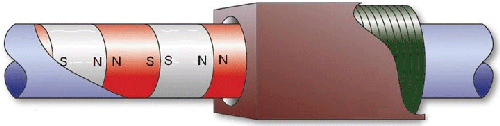 Nippon Pulse employs a linear shaft motor design, in which magnets are in the motor shaft. (Figure courtesy of Nippon Pulse America, Inc.)