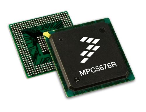 Freescale's Qorivva MPC5676R microcontroller offers dual cores for automotive powertrain applications.  (Photo courtesy of Freescale Semiconductor.) 