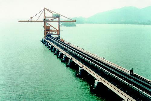 This Energy Chain System from Igus is being used for two ship unloading cranes at a coal power plant in Malaysia and has a total travel length of 1,447ft (441m).
