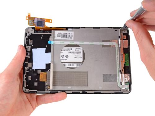 What do the Kindle Fire and a fruit fly have in common? Thanks to the help of our Phillips #0 
screwdriver, now neither has a backbone. 
Image courtesy of iFixit.com
