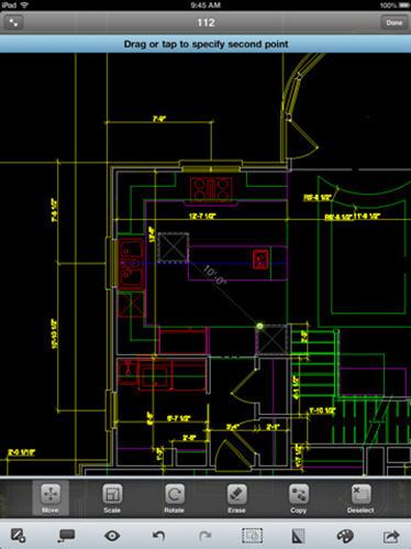 Lets users view DWG-formated CAD files on their iPad, iPhone, or iPod Touch. Drawings can also be annotated and revised in the field. Local versions of the drawings are accessible in absence of a WiFi connection. DXF files also handled. Experience the freedom of taking your designs with you -- wherever you go. Free. Go here.