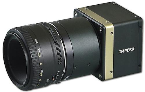 Inspection in aerospace manufacturing sometimes requires very small, very high-resolution video cameras, 
such as this 60 x 60 x 45mm, 29-megapixel B6620 camera from Imperx. 
Photo courtesy of Imperx
