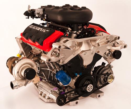 The right and left exhaust manifold, right and left rocker arm housing, and oil filter housing of this HR28TT Honda racing engine were foundry cast from metal using wax patterns made with 3D Systems' ProJet CPX 3000.