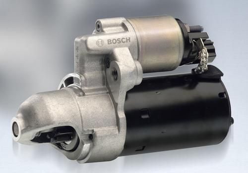 The automotive world's migration to hybrid vehicles won't slow down in 2012. Ford Motor Co. will roll out its C-Max hybrid and C-Max Energi plug-in hybrid, while Toyota unveils its Prius PHV. But the show-stealer could be the 'micro-hybrid,' or 'start-stop' car. The micro-hybrid, which has been quietly waiting in the wings for years, will make its biggest move yet in the coming year.  Ford, Chevy, Buick, Kia, and others will roll out the technology in 2012, joining a handful of models from Fiat, Volvo, and Alfa Romeo that already have it. At its most rudimentary level, start-stop will enable vehicles to turn off their engines while waiting at stop lights, stop signs, or in heavy traffic. Soon, however, it will go beyond that level, enabling engines to shut down while a vehicle is coasting, in some cases as fast as 75mph. Experts say that the technology will be employed on every new car by 2025, making it impossible for even the most dedicated gasoline burners to avoid it. Bosch's start-stop starters, shown, can reduce a vehicle's fuel consumption by 5 percent.  
(Source: Robert Bosch LLC)