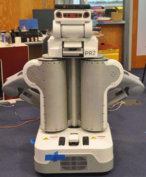 MIT researchers used a Willow Garage PR2 robot with Microsoft's Kinect sensor to test a 3D mapping system that can be continuously updated with new information to help the robot navigate unknown environments.  (Source: Hordur Johannsson, Massachusetts Institute of Technology)