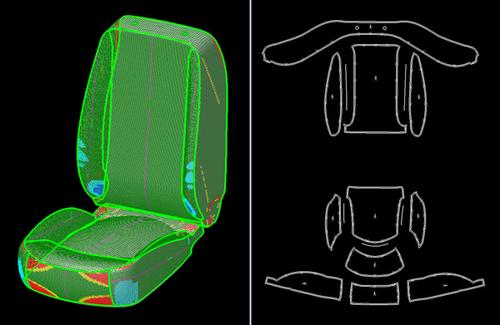It takes 5,000 data points to define a car seat.   (Source: Siemens)