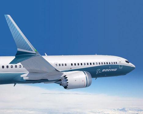 An artist's rendering of the design of the 737 MAX. Boeing and engine partner GE Aviation's CFM recently unveiled yet another tweak to the plane's engine -- an increased engine fan -- to help meet its fuel efficiency goals.   (Source: Boeing)