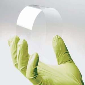 At 100 microns thin, Corning's new Willow Glass is flexible enough to be processed in high-volume roll-to-roll manufacturing processes for consumer electronics displays, which will help bring down costs.   (Source: Corning)