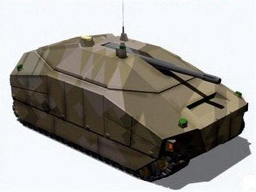 An artist's rendering of a combat fighting vehicle that could be designed through DARPA's FANG (Fast, Adaptable, Next-generation Ground) vehicle program.   (Source: DARPA)
