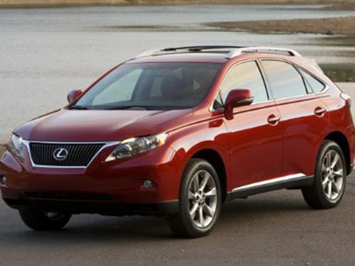 The 2010 Lexus RX 350 was cited in a government recall related to floor mat problems.   (Source: Toyota)