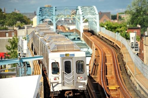Saft Energy's lithium-ion grid storage systems are being used to store power from the third rail from an electrified elevated train in Philadelphia. 