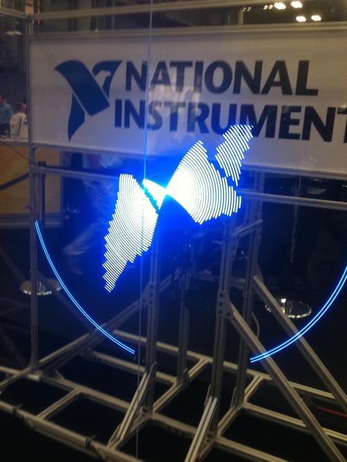 The final image is the logo for National Instruments.
