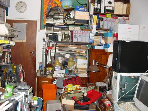 Voigt, along with the photos of his workspace, also shared this quote: 'Those who subscribe to a Clean Desk Policy can never experience the delight of finding something that was thought to be irretrievably lost!' -- Author Unknown
