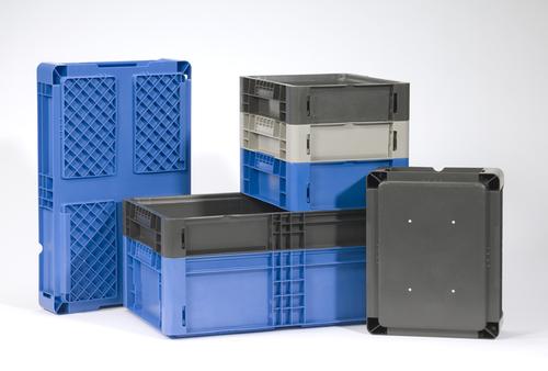 Closed-loop systems using regular plastic return containers are already fairly common, especially in the automotive industry. With containers like Schaefer's NewStac, these systems can even speed up assembly. (Source: Schaefer Systems International)