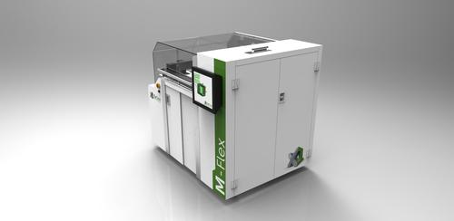 Industrial 3D printing supplier ExOne's M-FLEX midsized metal printer is three times as fast and has a build volume more than seven times as large as the company's previous midsized machine.   (Source: ExOne)