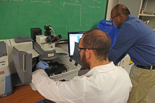A materials engineering research team at the University of Nevada, Reno has developed an environmentally friendly, self-healing coating for aluminum that could replace toxic chromates.   (Source: University of Nevada, Reno/Mike Wolterbeek)