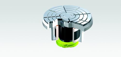 Figure 3: Torque motor - Rotary axes with torque motors are operated in a closed loop.