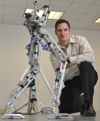 Dr. Aaron Ames started thinking about a robot's ability to walk like a human during motion capture experiments performed on humans.