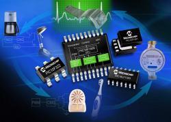 Embedded Computing/Processing   Microchip Technology Inc.'s PIC10F(LF)32X and PIC1XF(LF)150X 8-bit Microcontrollers With Integrated Configurable Logic in 6- to 20-pin Packages   Microchip's 8-bit PIC10F(LF)32X and PIC1XF(LF)150X MCUs feature configurable logic and a high level of peripheral integration in 6- to 20-pin packages, providing an unmatched combination of unique functionality, power consumption, size, and cost. The integrated peripherals include Configurable Logic Cells (CLCs), Complementary Waveform Generators (CWGs), and Numerically Controlled Oscillators (NCOs), enabling functionality that was not possible before with low-pincount MCUs. The CLC enables software control of combinational and sequential logic, which increases the on-chip interconnection of peripherals and I/Os, thereby reducing external components, saving code space, and adding functionality. The CWG works with multiple on-chip peripherals to generate complementary waveforms that have dead-band control and auto shutdown, which provides improved switching efficiencies. The NCO enables linear frequency control and high resolution, which is required for applications such as lighting ballasts, tone generation, and other resonant-control circuits. These MCUs also feature low power consumption, with currents of less than 30 muA/MHz in active mode, and less than 20 nA in sleep; as well as an on-chip 16 MHz internal oscillator, an ADC, and up to four PWMs.