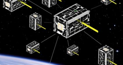 A swarm of advanced and affordable nanosatellites for a coordinated science mission demonstration. (Source: NASA)