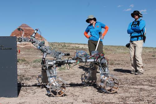  

The Warsaw University of Technology's Students' Space Association designed and built its Ares 2 Mars rover using 3D printing, which helped reduce its weight for entry in the Mars Society's 2015 University Rover Challenge contest. The students' rover placed 8th.

  (Source: Students' Space Association/Warsaw University of Technology)
