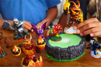 Gird for battle: Skylanders Giants characters use  near-field  communications to take game play to a new level.  (Source: www.askabout games.com)