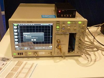 A DCA-X digital communications analyzer, one of many products from Agilent Technologies on display at DesignCon 2014.