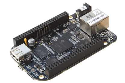 Created to be a computer, the Beaglebone Black runs Android and/or Linux operating systems and has a lot in common with the Raspberry Pi.