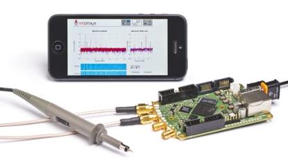 The Red Pitaya open-source instrumentation system could go into volume manufacturing if a Kickstarter project is successful.(Source: Red Pitaya LLC)