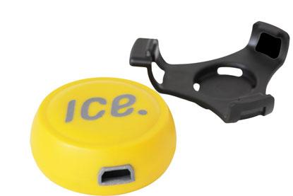 The palm-sized ICEdot has a single mini-USB port for charging and houses an accelerometer and gyroscope.(Source: ICEdot)
