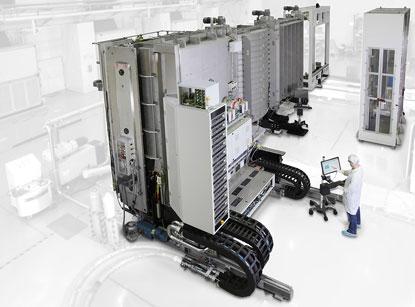 Applied Materials' SKT PiVot 25K and 55K product lines handle generation six and generation 8.5 display sizes, respectively.
(Source: Applied Materials)