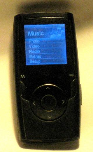 This MP3 player has an interesting idiosyncrasy: when the battery is at half or below, it doesn't sense two of the four scroll-wheel switches.