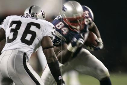 The screenshot above is split into two portions: the left side shows ideal motion handling, while the right side simulates the motion blur.