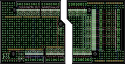 Bensonfruit Arduino Mega prototyping screwshield. (Click here for a larger version.)