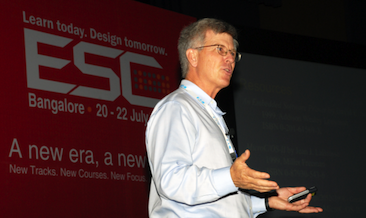 Embedded systems expert Jack Ganssle speaking at Embedded Systems Conference in India. (Source: UBM Tech)