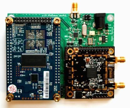 Combining FPGA and FPRF boards (Click
here to see a larger image.)