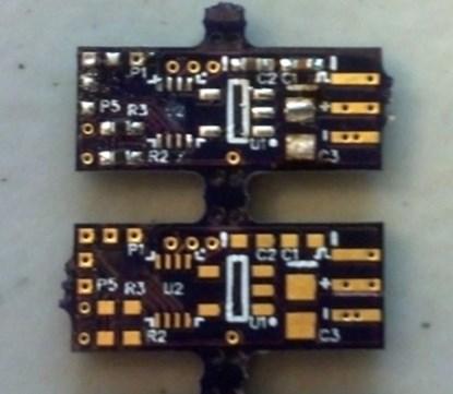 Two of the three offending boards. The top board was the first trouble maker.(Click here to see a larger image.)