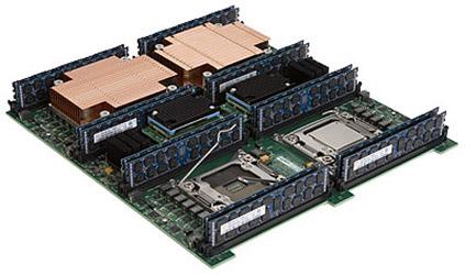 Cray XC30 series chassis are based on blades with processor daughter cards (PDCs) and a peripheral component interconnect express (PCIe) Gen3 host interface.
(Source: Cray)