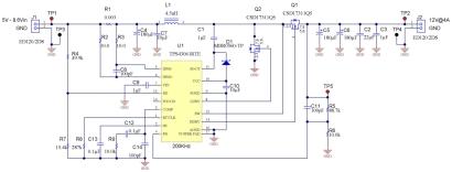 Figure 1: Adding synchronous rectifier (Q1) to a boost converter improves efficiency. (See full-size image.)
