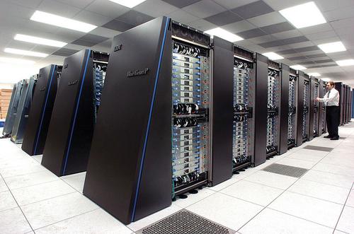 The IBM Blue Gene/P supercomputer installation at the Argonne Leadership Angela Yang Computing Facility, located in the Argonne National Laboratory in Lemont, Ill., December 2007.
(Source: Argonne National Laboratory)