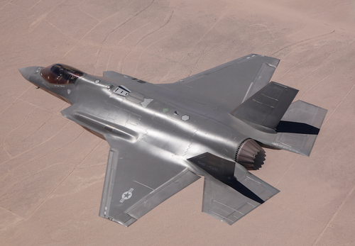 The F-35 fighter, at an estimated $135 million a pop, has become the poster child for US weapons' complexity and cost. (Source: DoD)