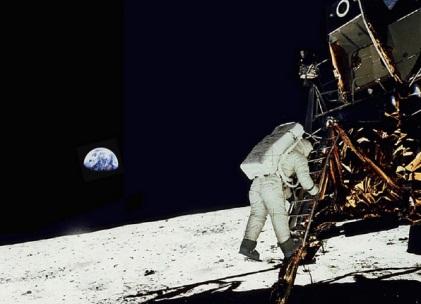 The Apollo 11 mission in 1969 took the first humans to the surface of the moon. Millions of people watched as Neil Armstrong and Buzz Aldrin (pictured) alighted from the lunar module.(Source: NASA)