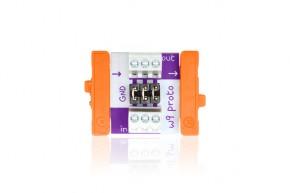 As far as STEM education for kids goes, littleBits was one of the first on the scene and remains one of the most successful. The company believes that the power of electrical engineering should belong to everyone. Its robotic kits are available to both adults and children that want to get in on the STEM movement.
littleBits offers kits that can be built to support simple designs, such as LED flashlights and alarms to fully programmable wireless robots. The artistic element of STEM is very important to littleBits and for that reason, it offers hundreds of different pieces that all work together harmoniously to support the design of anything you can dream.
littleBits offers over 60 modules and billions of possible combinations. Its kits support STEM programs in more than 1800 schools and although it's a sizeable force, it has competition (because, well, this is America).
Link: littleBits
littleBits Module (image courtesy of littleBits)